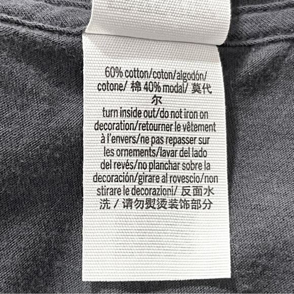 Pink Victoria's Secret Breakfast Crew Charcoal Gray Short Sleeve Tee - Small - Picture 8 of 9